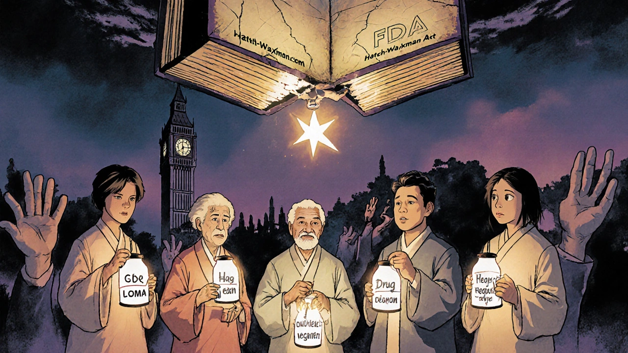 Patients holding medication lanterns under a cracked regulatory rulebook, symbolizing delayed safety updates.