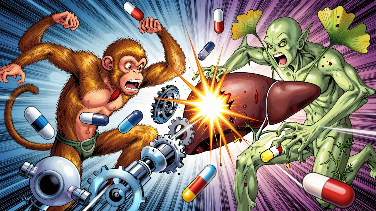 Herbal supplements clashing with pharmaceutical drugs inside body